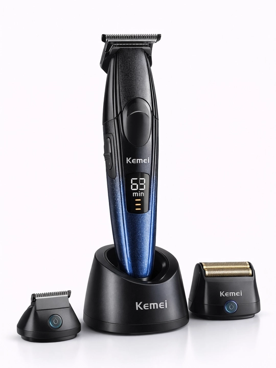 Триммер для стрижки волос и бороды Kemei KM-1669, профессиональная машинка бытовая техника