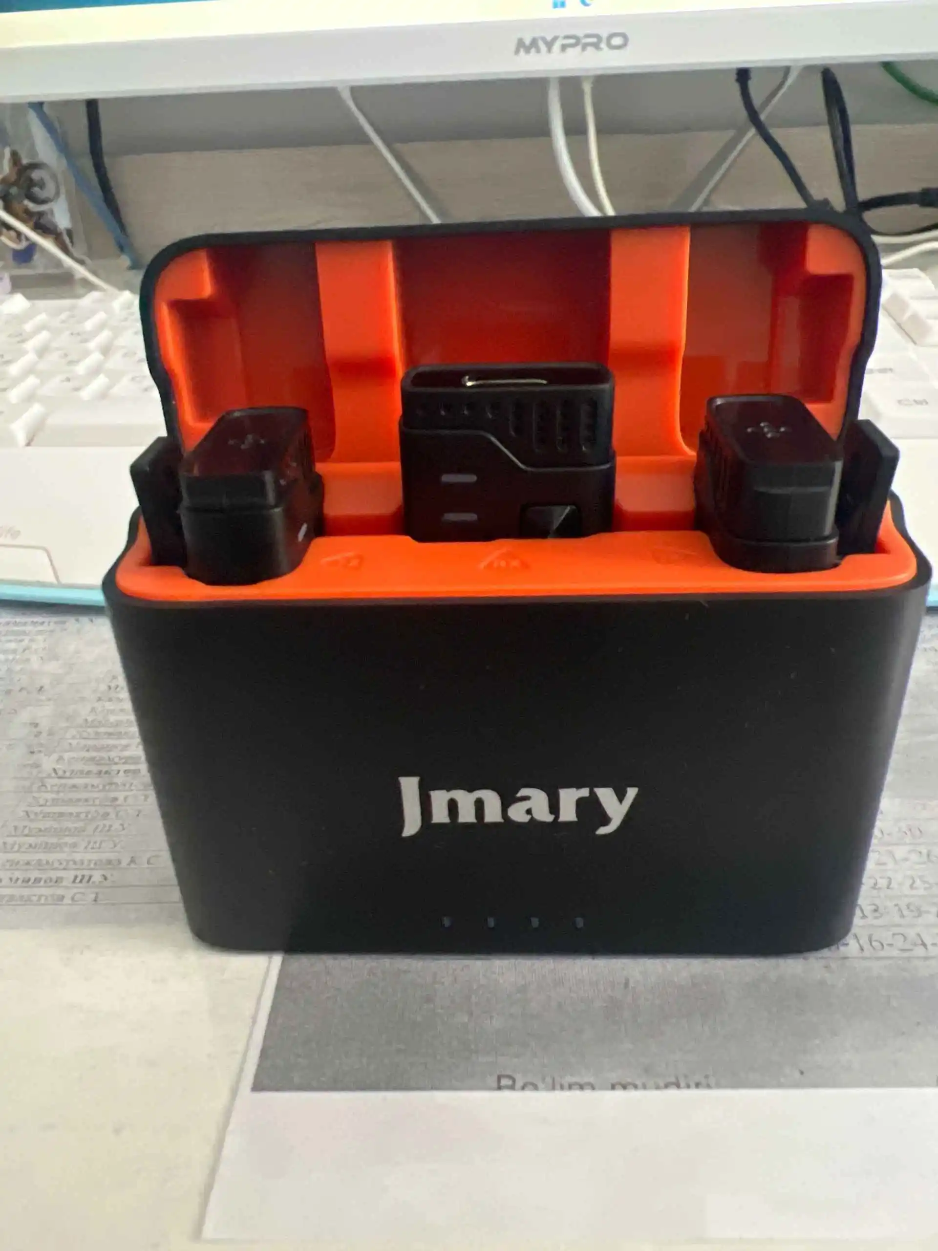 Simsiz petlichkali mikrofon, 2 tasi 1 da, iPhone va Android uchun, Type-C va Lightning