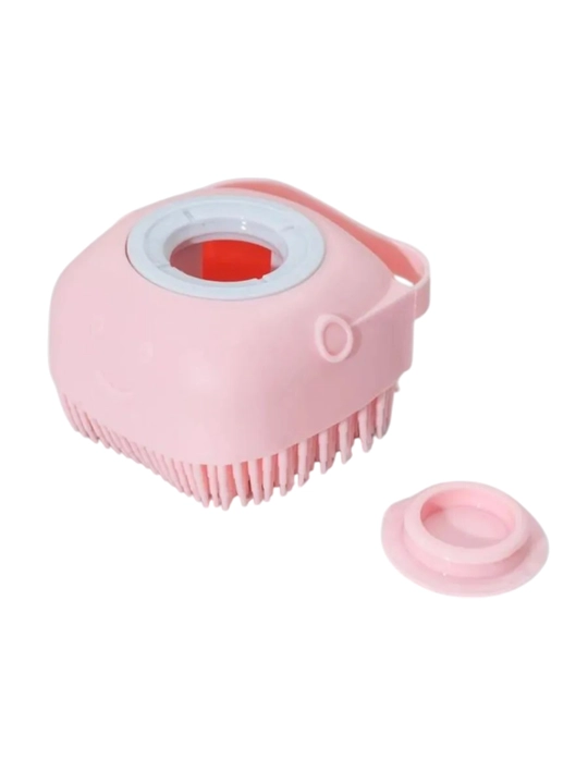 Dispenserli silikon mochalka, dush massaj cho'tkasi, peeling, bolalar va kattalar uchun