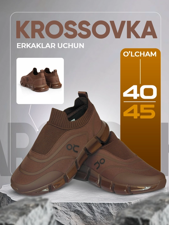 Krossovkalar erkaklar uchun Tods, o‘lchami 40-45, 1 razmer katta olish tavsiya etiladi