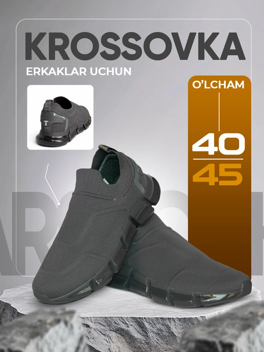 Krossovkalar erkaklar uchun Tods, o‘lchami 40-45, 1 razmer katta olish tavsiya etiladi