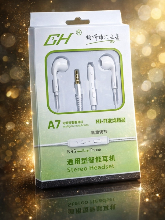 Проводные наушники A7 3.5 мм, Hi-Fi звук, с микрофоном 