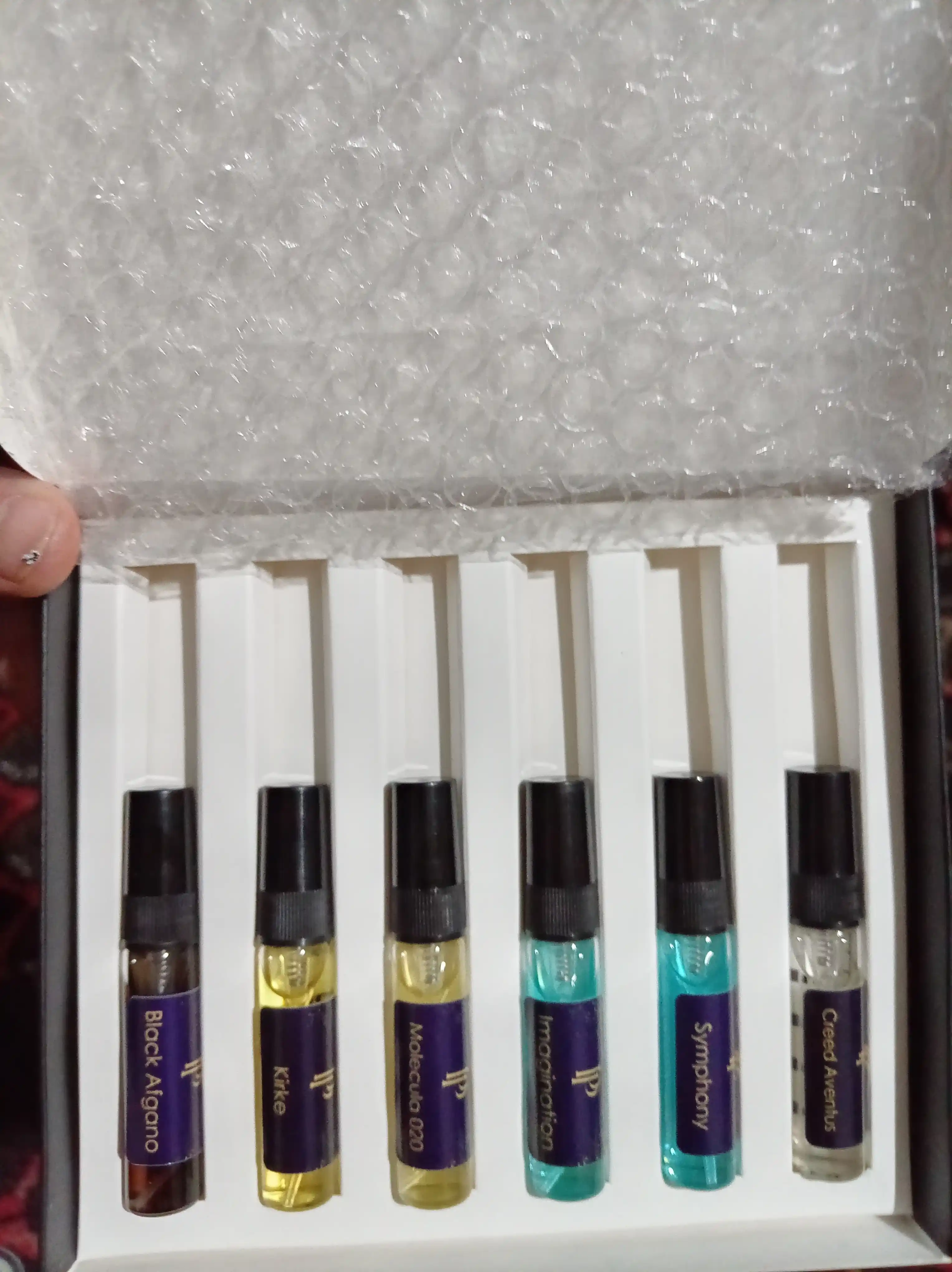 Erkaklar uchun atir, Symphony, Imagination, Kirke, Creed, Black Afgano, Molekula 020, 6n1
