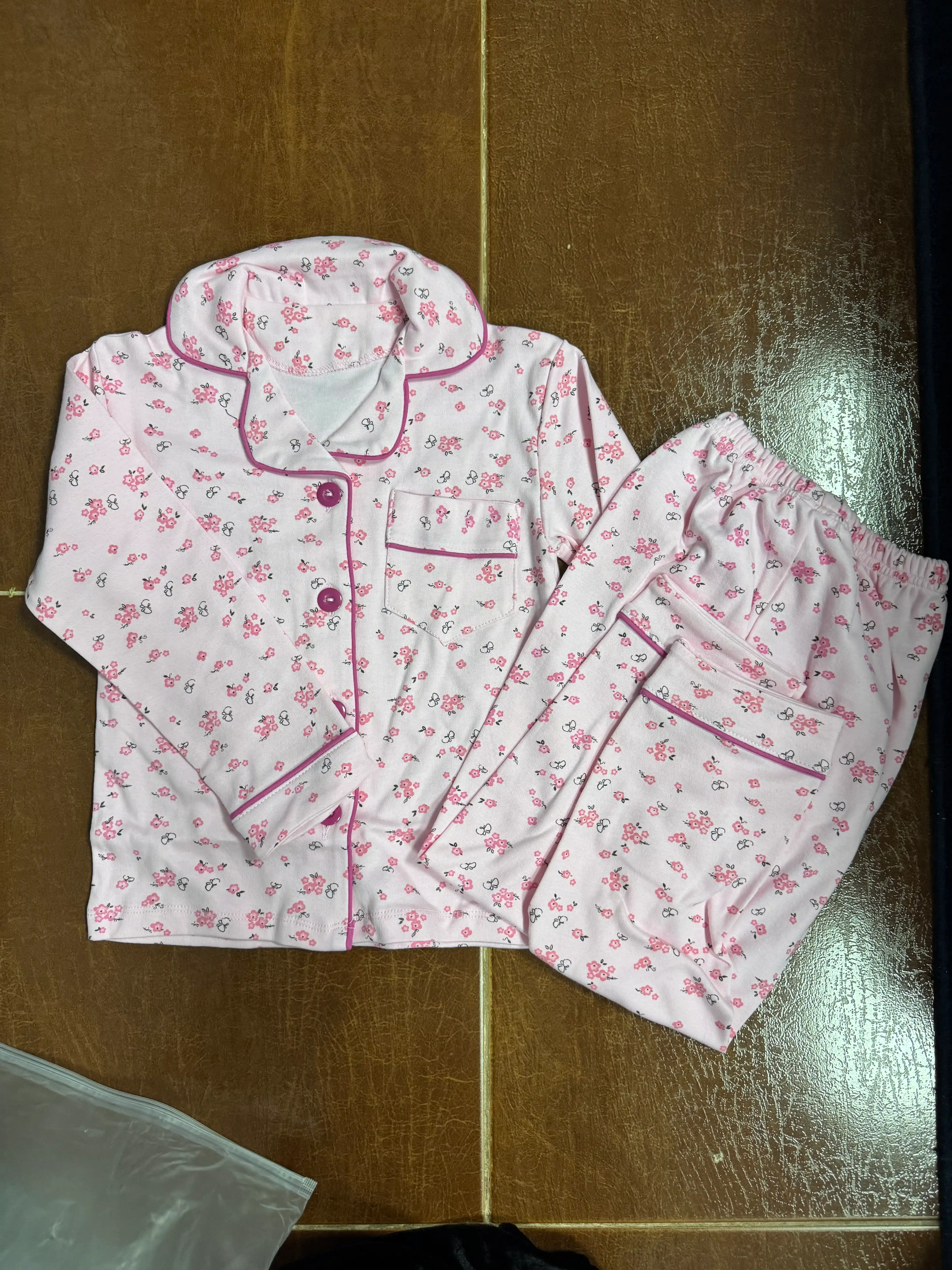 Bolalar uchun paxtali pijama to‘plami: kofta va ishtoncha