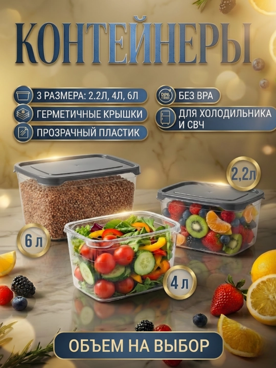 Konteyner oziq-ovqat saqlash uchun,muzlatgich qutisi,bonka yormalar uchun, lanch boks - 