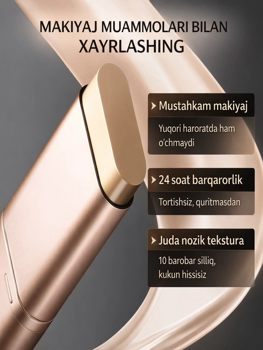 Namlatiruvchi suvga chidamli tonal stik + 100 000 tolali cho‘tka