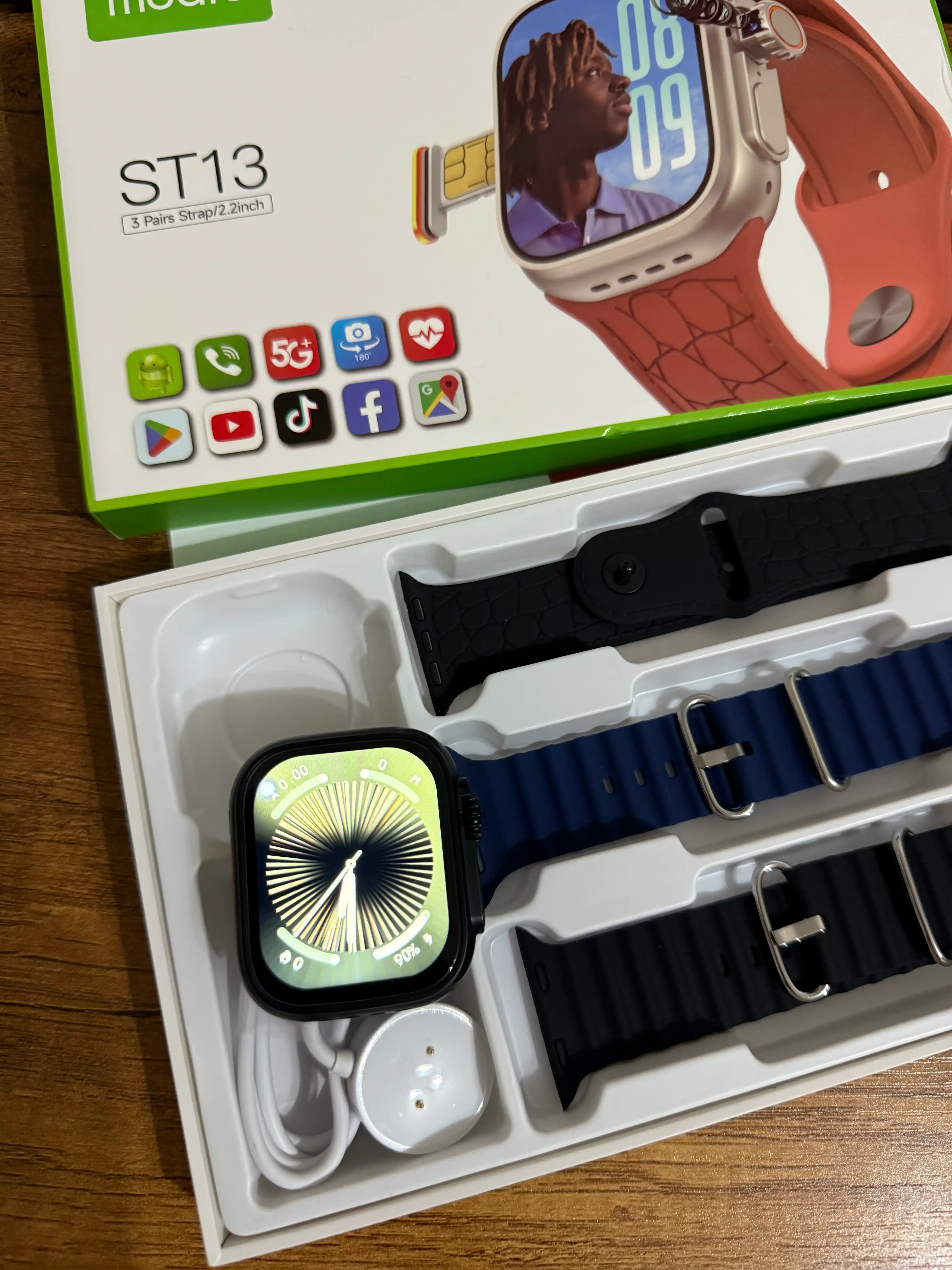 Modio ST13 – 4G SIM Smart Soat YouTube, TikTok, WhatsApp, Bluetooth, Kamera