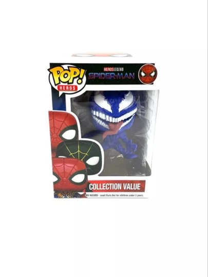 Фигурка Funko Pop MARVEL, человек-паук, коллекционная фигурка, винил — ALENA-ASPAUK-СИНИЙ