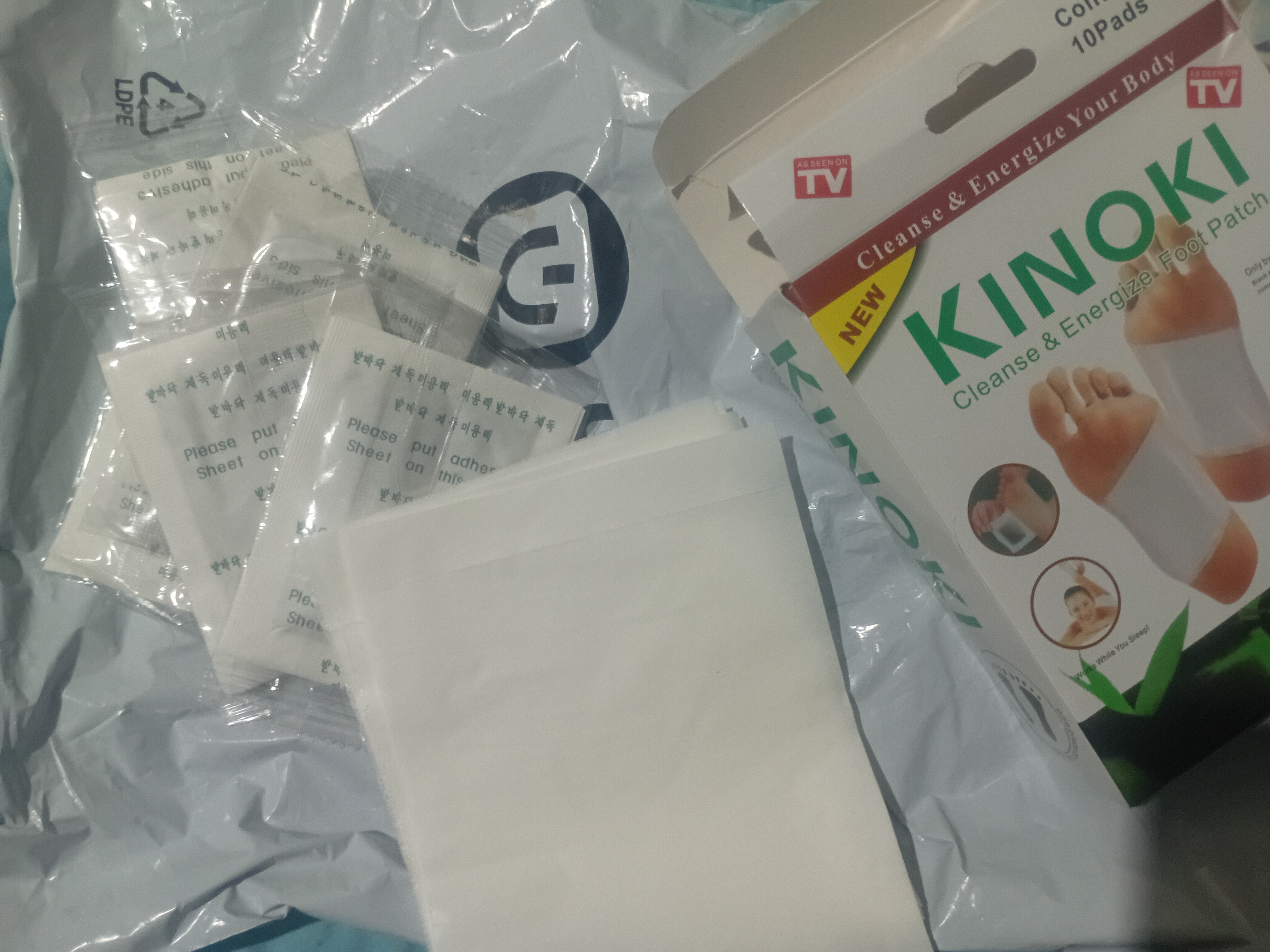Kinoki Detox Foot Pads — детокс-пластыри для ног, 10 шт