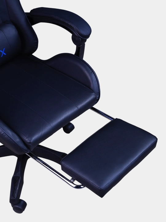 Gaming kreslo Lunix, kompyuter va ofis uchun, oyoq qo'ygichli o'rindiq