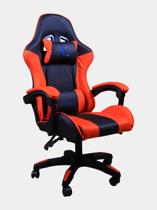 Gaming kreslo Lunix, kompyuter va ofis uchun, oyoq qo'ygichli o'rindiq