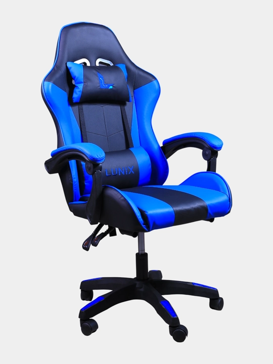Gaming kreslo Lunix, kompyuter va ofis uchun, oyoq qo'ygichli o'rindiq