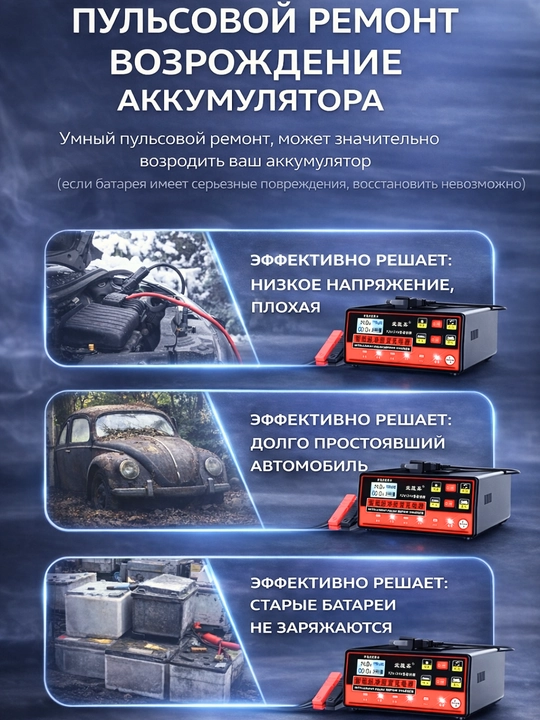 Автомобильное автоматическое зарядное устройство