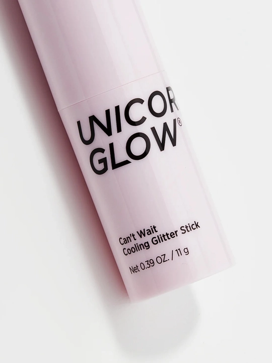 Kontur xaylayter stick Yuz uchun UNICORN GLOW. Can't Wait Cooling Glitter Stick