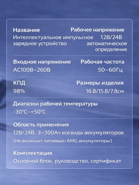Автомобильное автоматическое зарядное устройство
