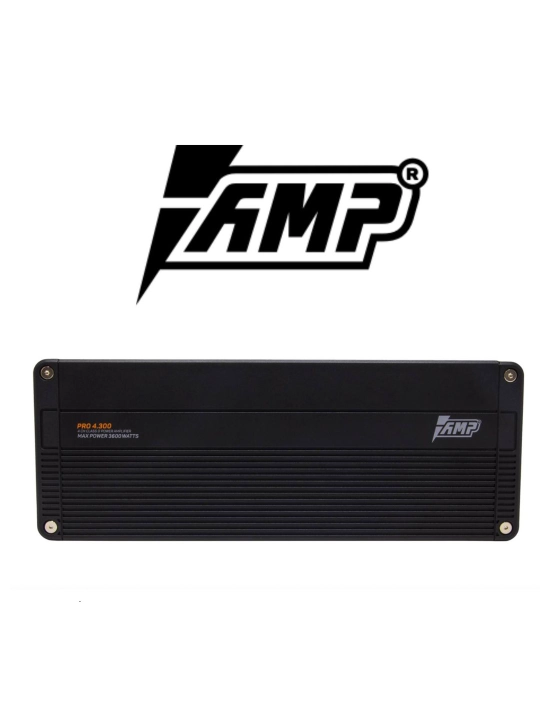 AMP PRO 4.300 Avtomobil kuchaytirgichi, to'rt kanalli, keng polosali