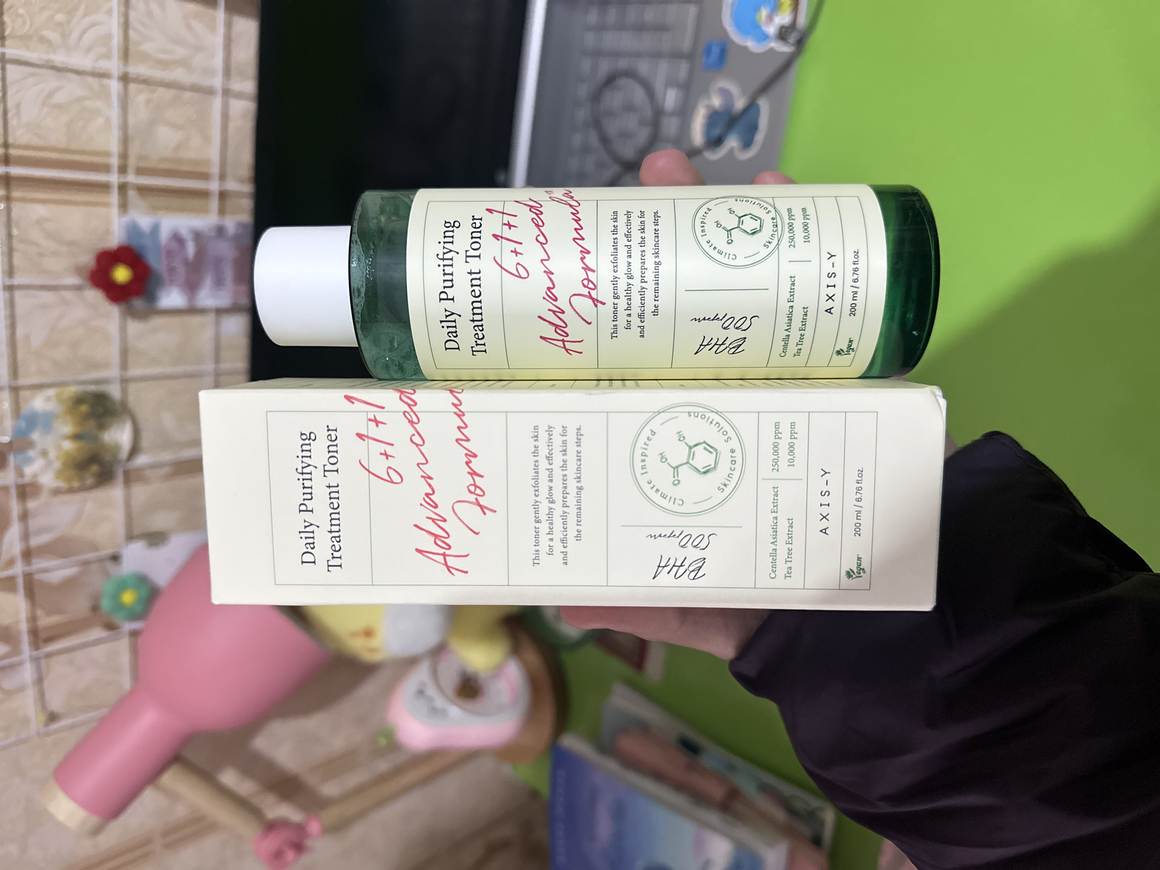 Тоник с центеллой и BHA-кислотой AXIS-Y Daily Purifying Treatment Toner 200 мл