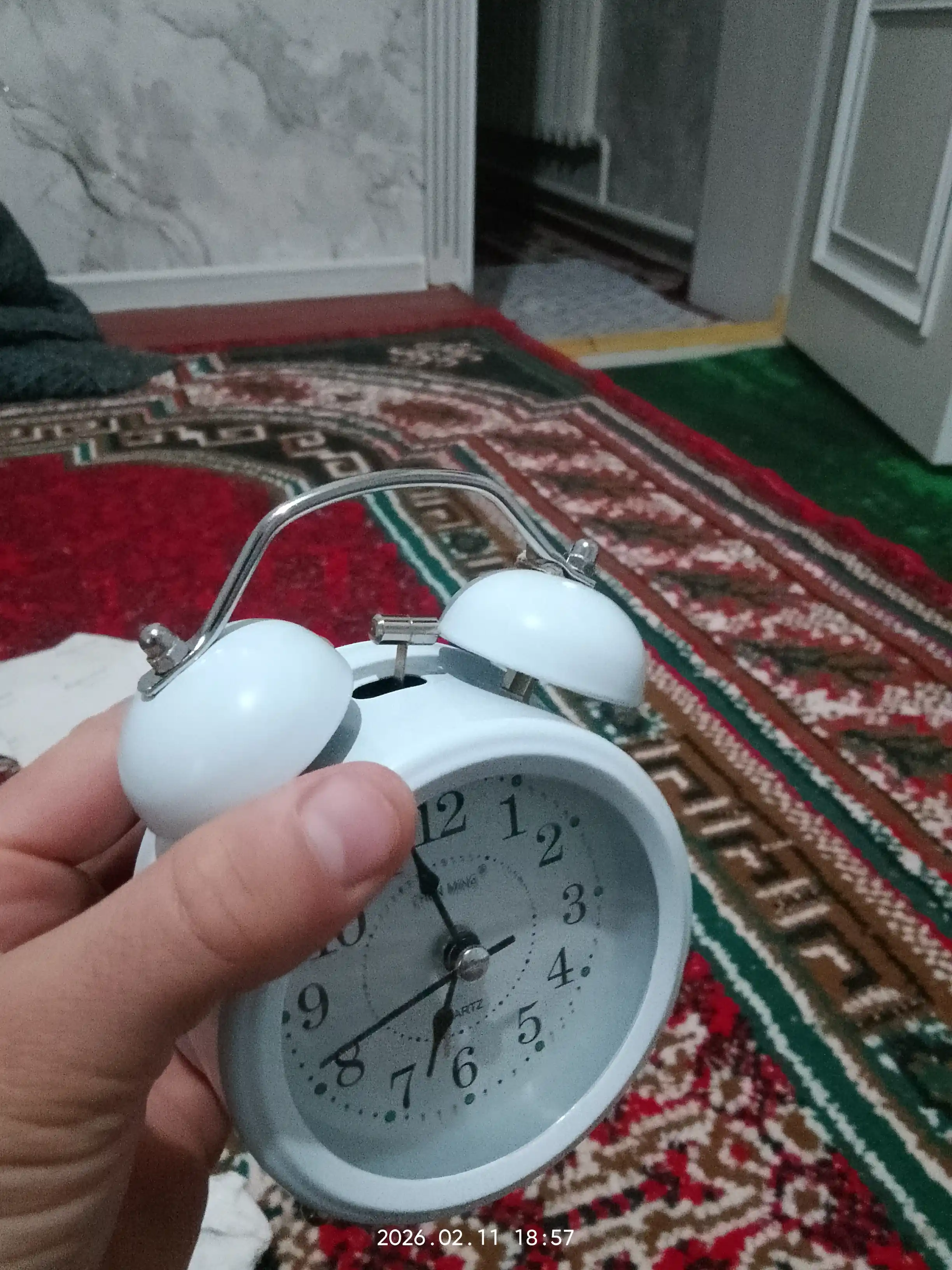 Часы колокольчик-будильник, настольный