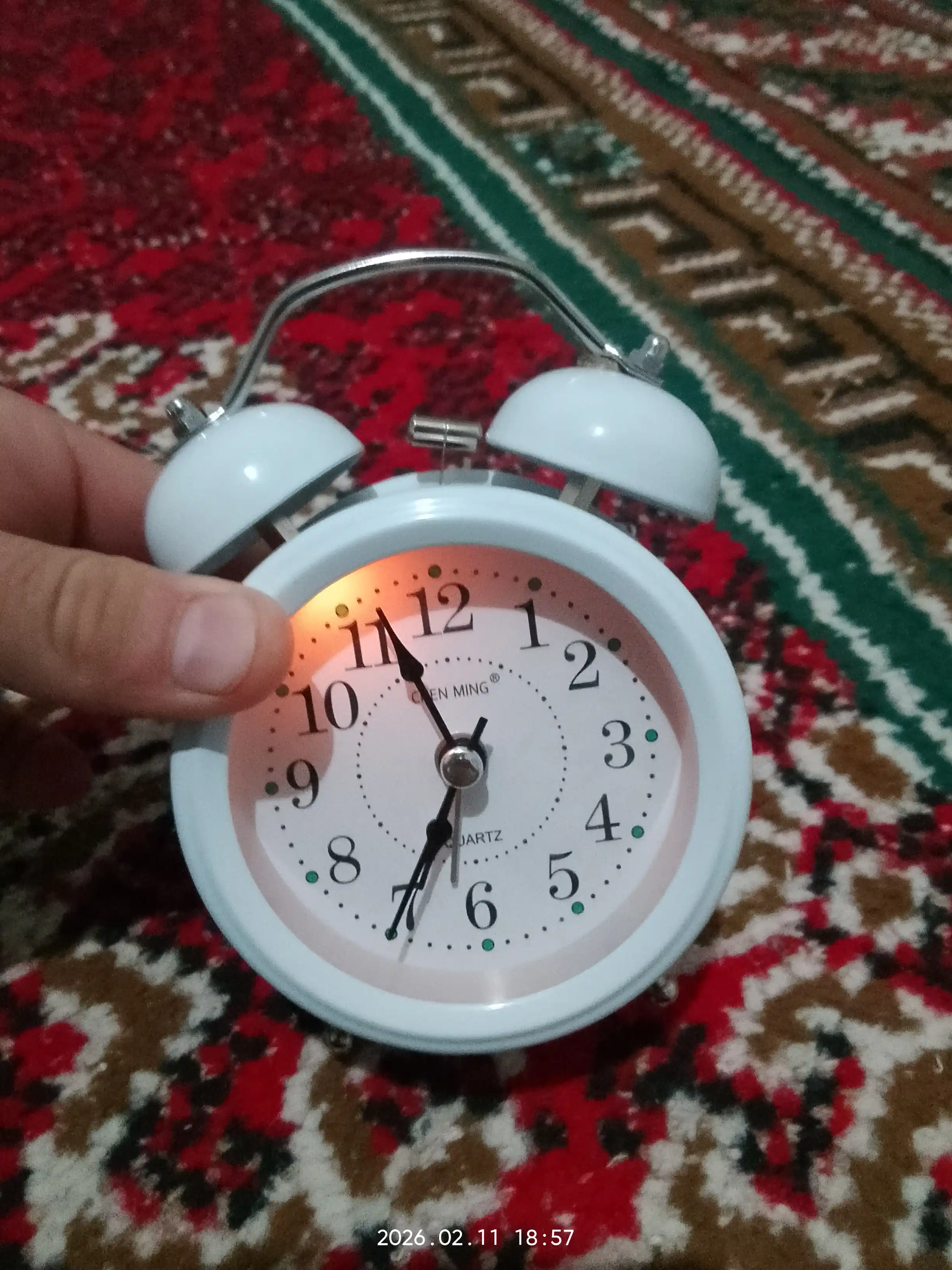 Часы колокольчик-будильник, настольный