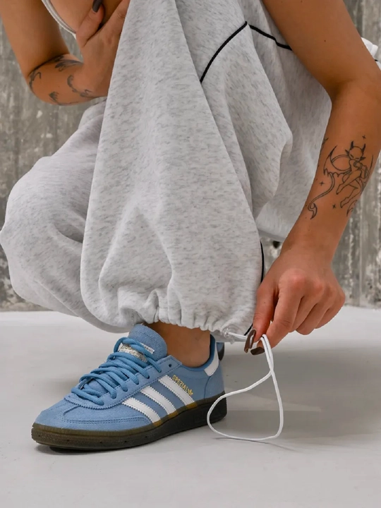 Ayollar keng sport shimi (oversize jogger), trikotaj shim, bahor-kuz
