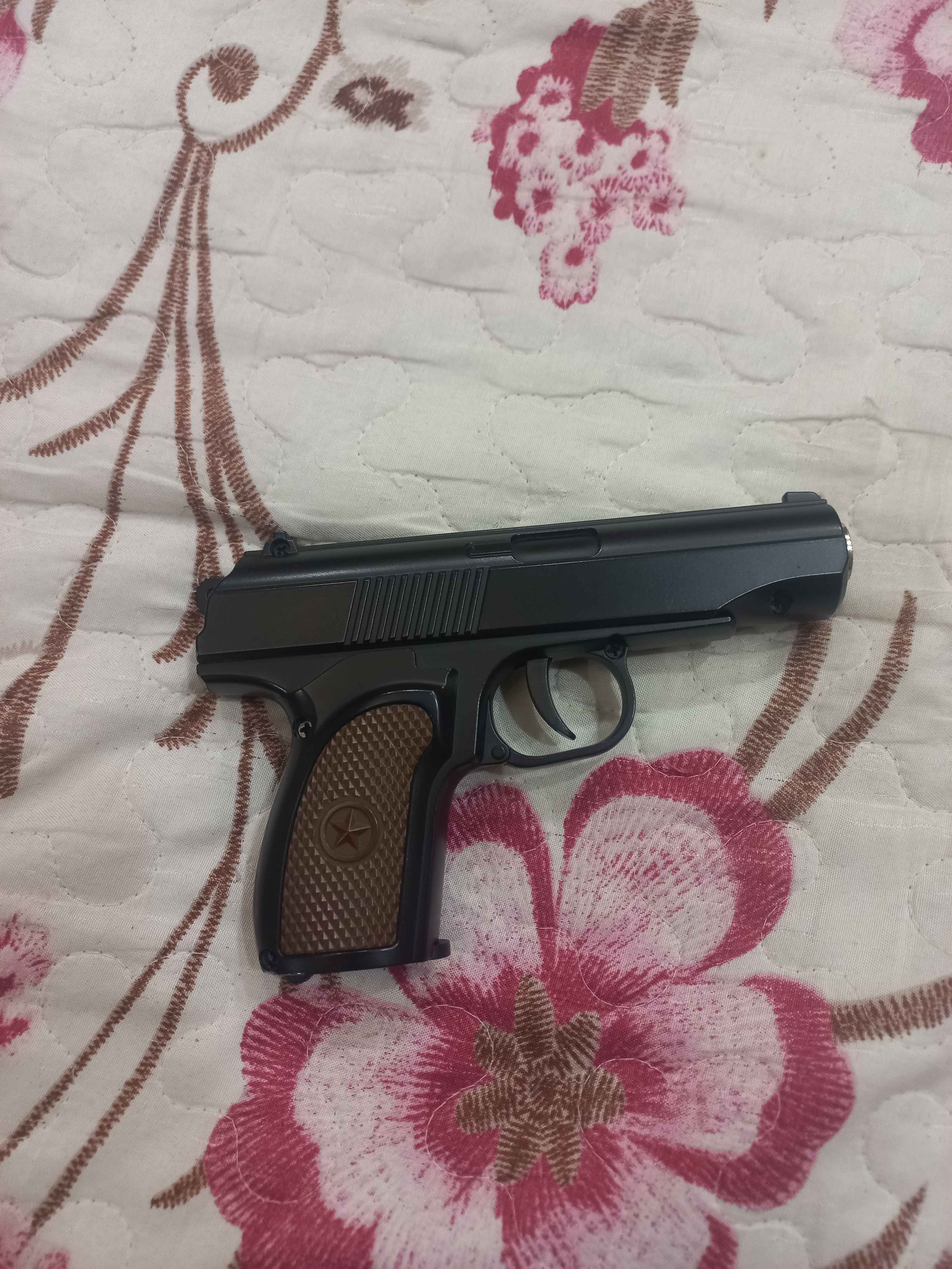 Metal pistolet, temir to'pponcha, К-113, M17, C28, glushiteli bilan, pistalet, pnevmatik