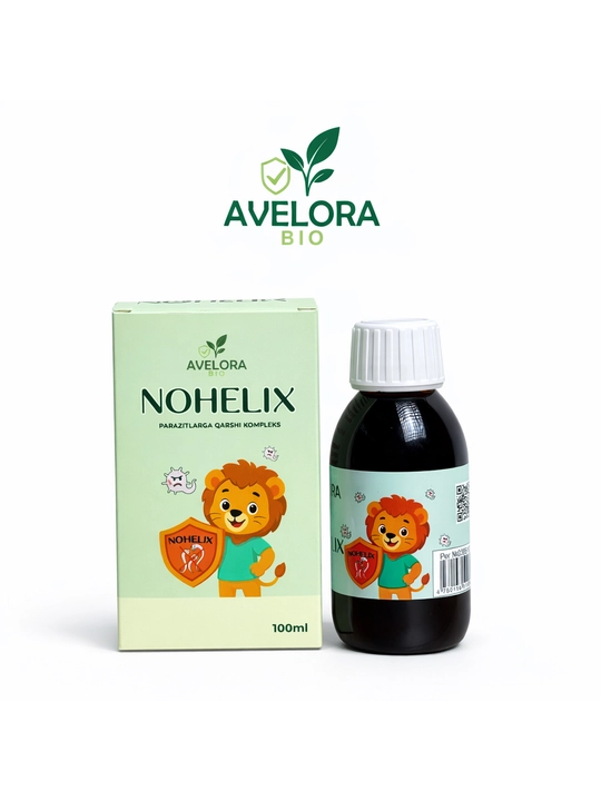 NOHELIX — Antiparazitar kompleks bolalar uchun, tabiiy tarkib, 100 ml - 