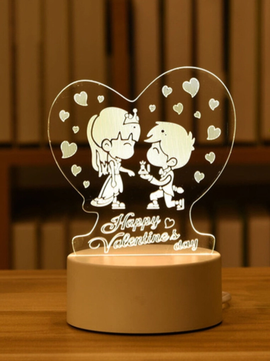3D LED ночник «Love» – романтический светильник, USB - 