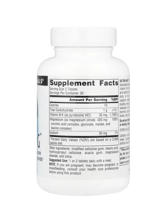 Ultra-Mag, Source Naturals, 60 tabletkalar