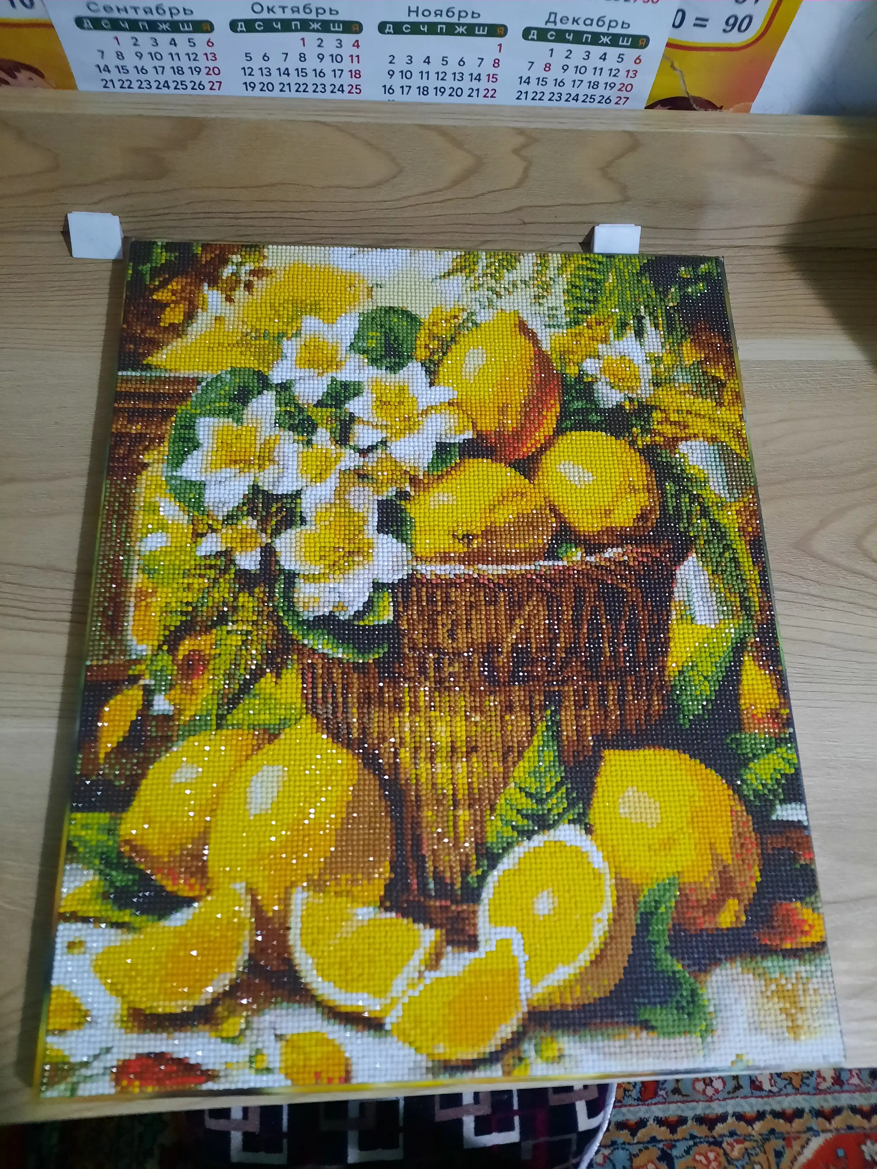 Olmosli mozaika Skystore Gullar, ramkalik asosga tortilgan, 40 x 50 sm