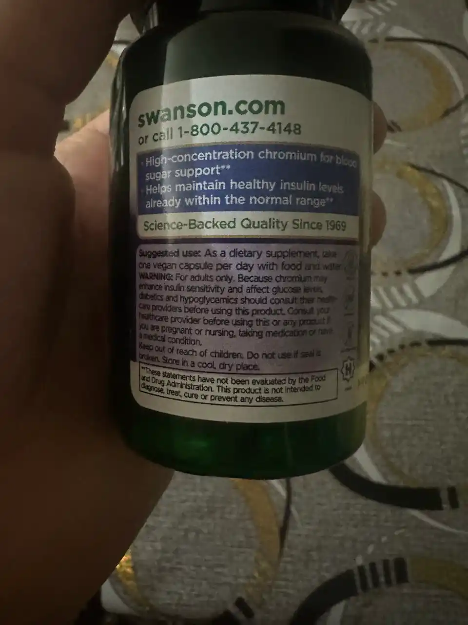 Swanson Хром пиколинат 200 мкг, капсулы