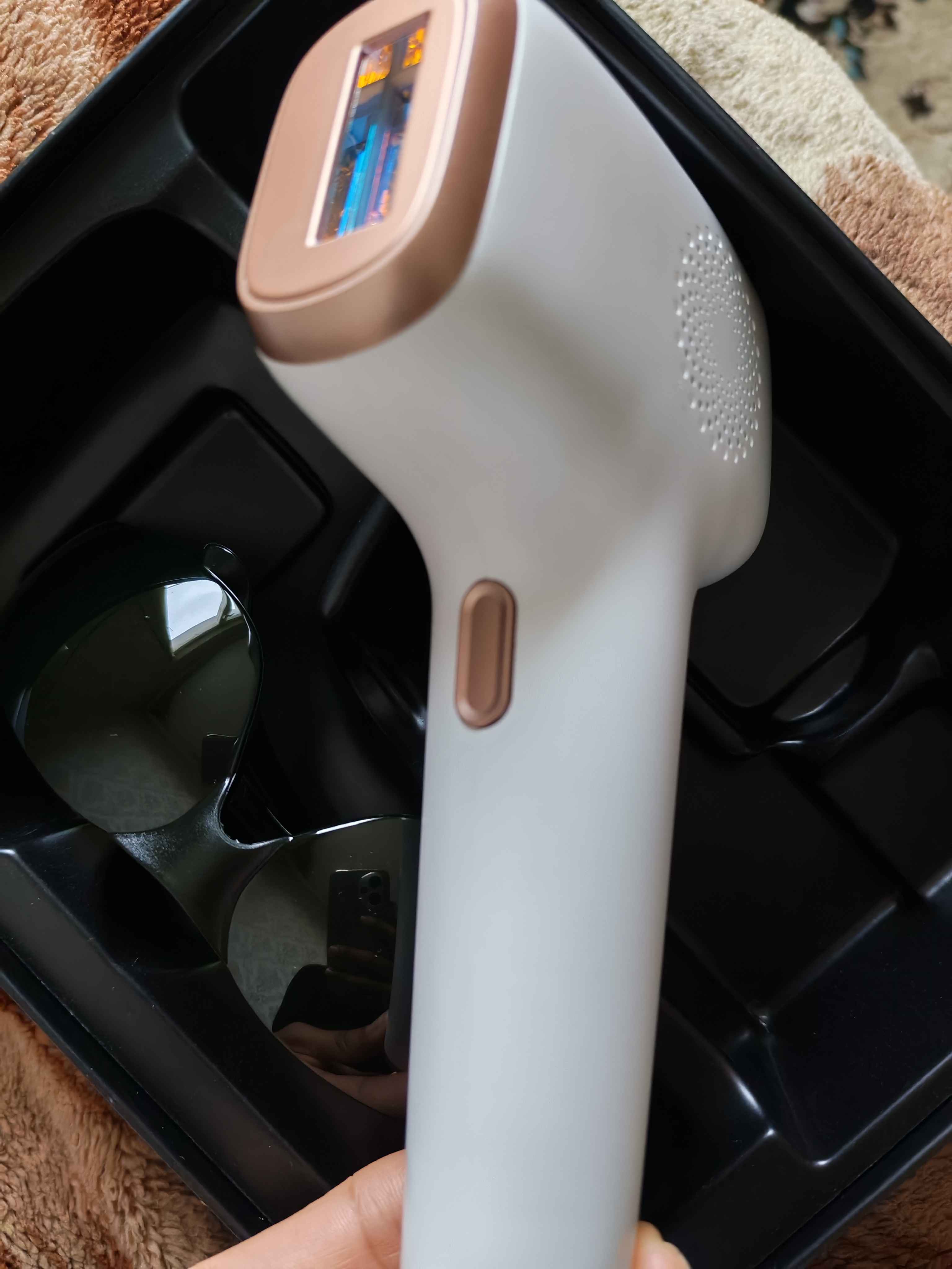 Epilyator Lazer INNZA fotoepilator sapfir toshli sovutish bilan, uy uchun, professional