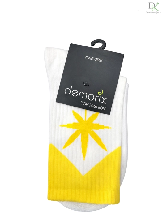 Носки Demorix универсальные ONE SIZE — плотная вязка, яркий дизайн, комфорт каждый день