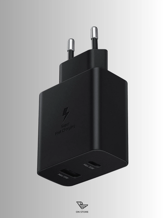 Сетевое зарядное устройство Samsung 50W Duo Port, 2×USB-C, быстрая зарядка