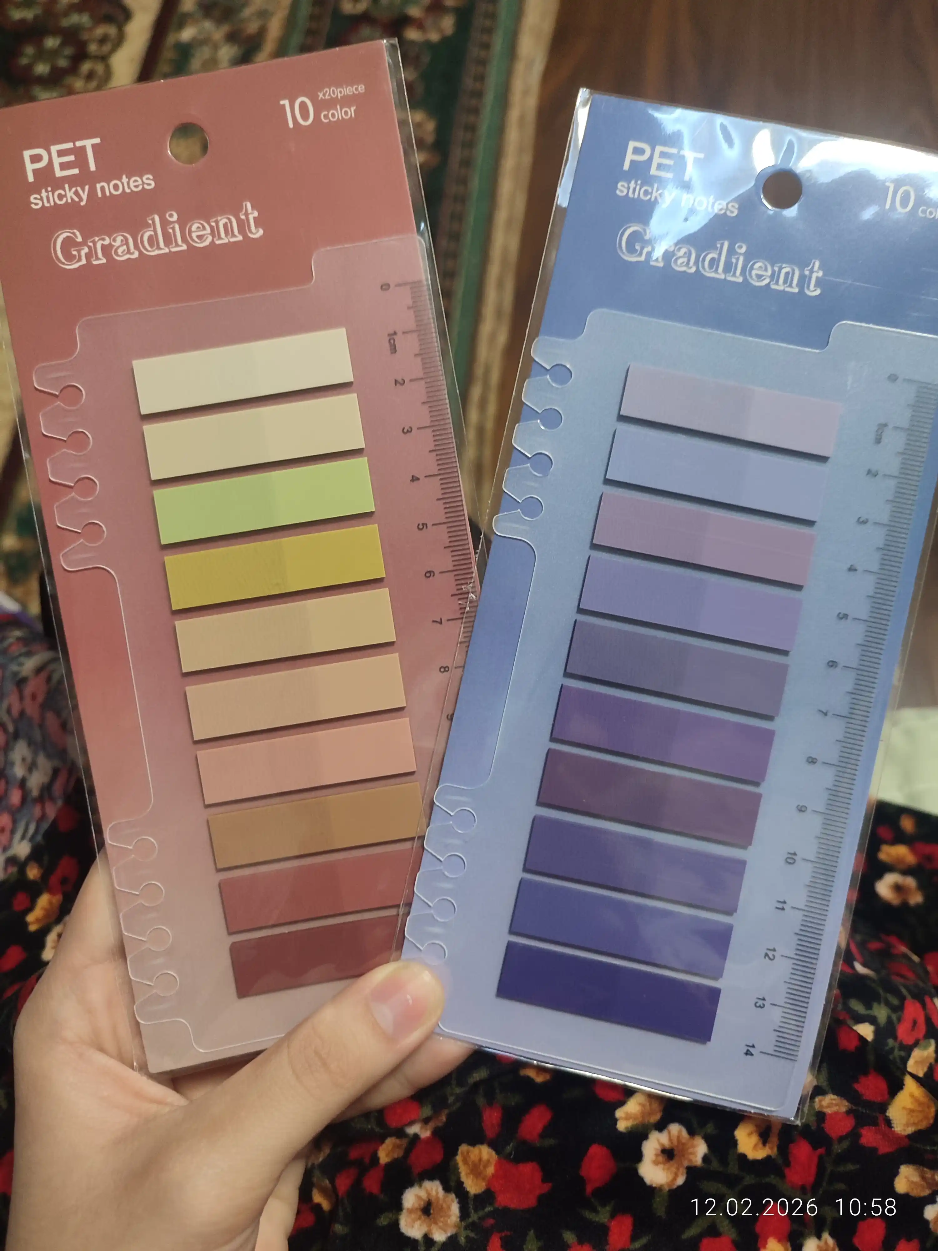 Gradient indeks stikerlari, 10 xil rang