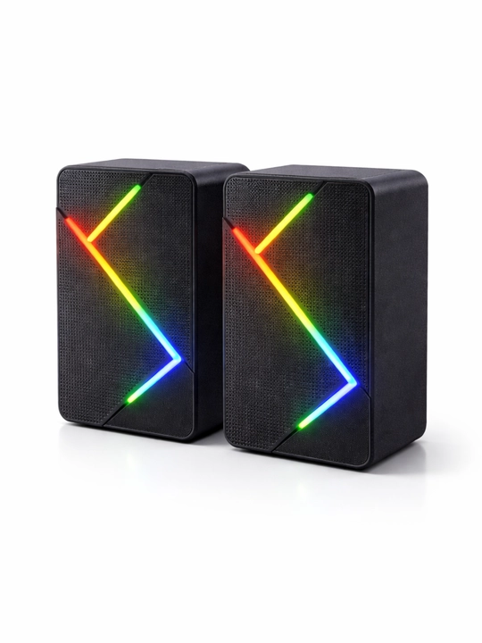K2066 2.0 LED Digital Speaker – RGB yoritgichli kompyuter kolonkalari