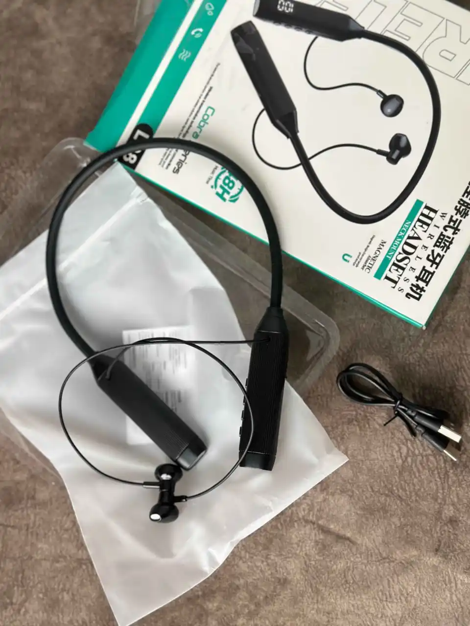 Simsiz quloqchinlar, Bluetooth garnitura, yugurish sporti uchun sport bo‘yin quloqchinlari