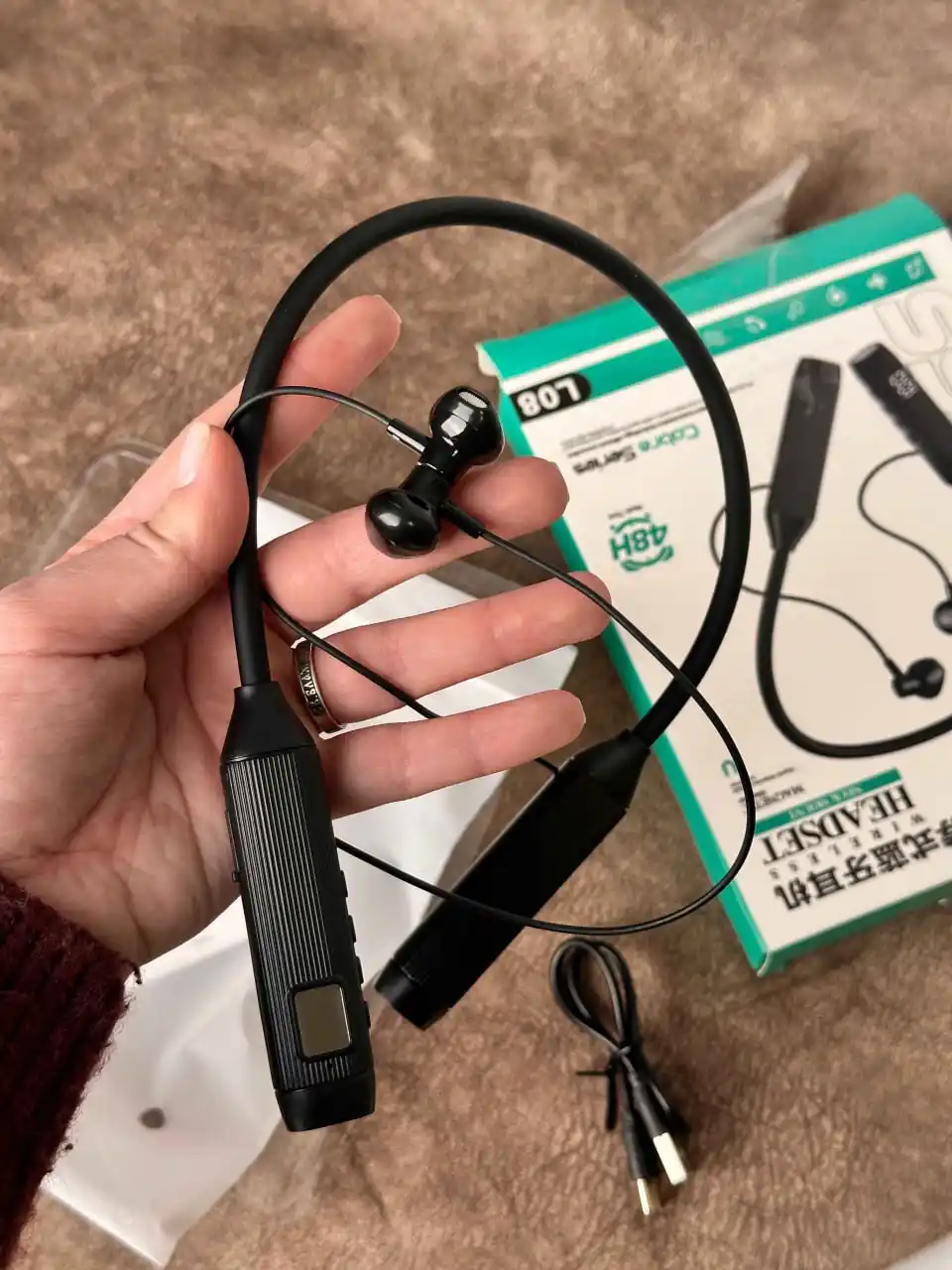 Simsiz quloqchinlar, Bluetooth garnitura, yugurish sporti uchun sport bo‘yin quloqchinlari