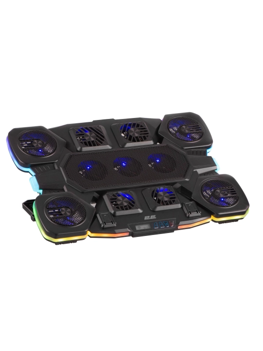 2E GAMING sovutgichli noutbuk tagligi, 14"-17.3," LED yoritgich, kuchli