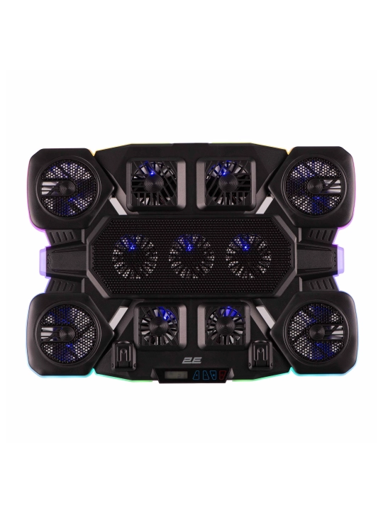 2E GAMING sovutgichli noutbuk tagligi, 14"-17.3," LED yoritgich, kuchli