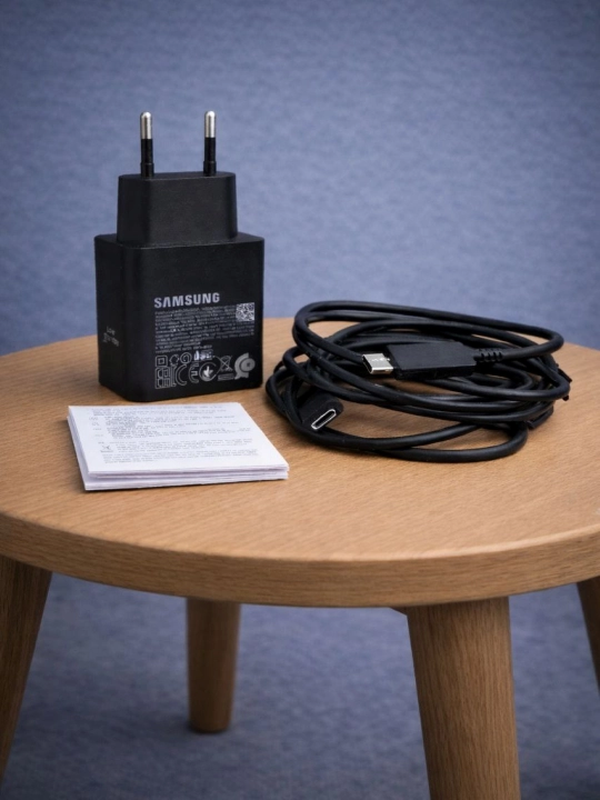 Samsung 45W Type-C zaryadchik, adapter (kabel bilan) Fast Charging 2.0 - Tezkor zaryadlash