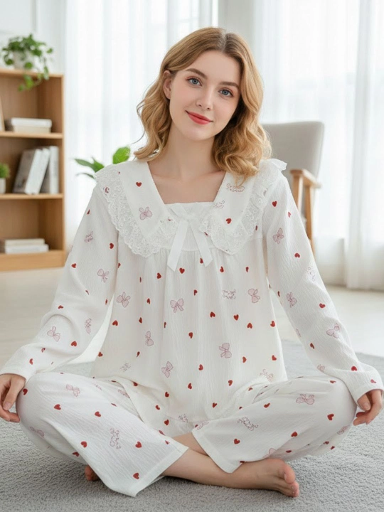Женская нежная пижама для сна