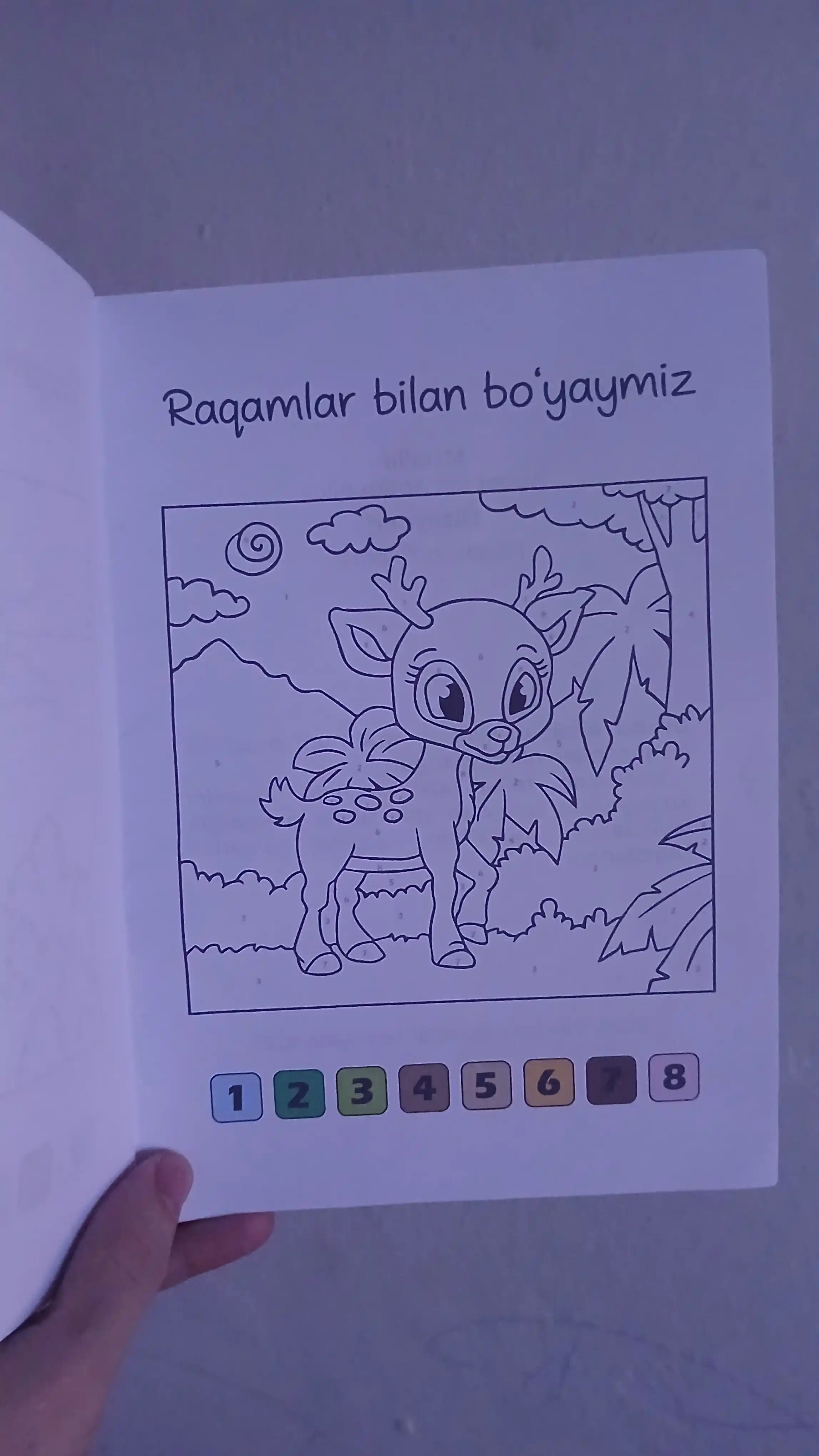 Rangli raqamlar — bolalar uchun raqamlar va ranglar orqali bo‘yash mashqlari to‘plami