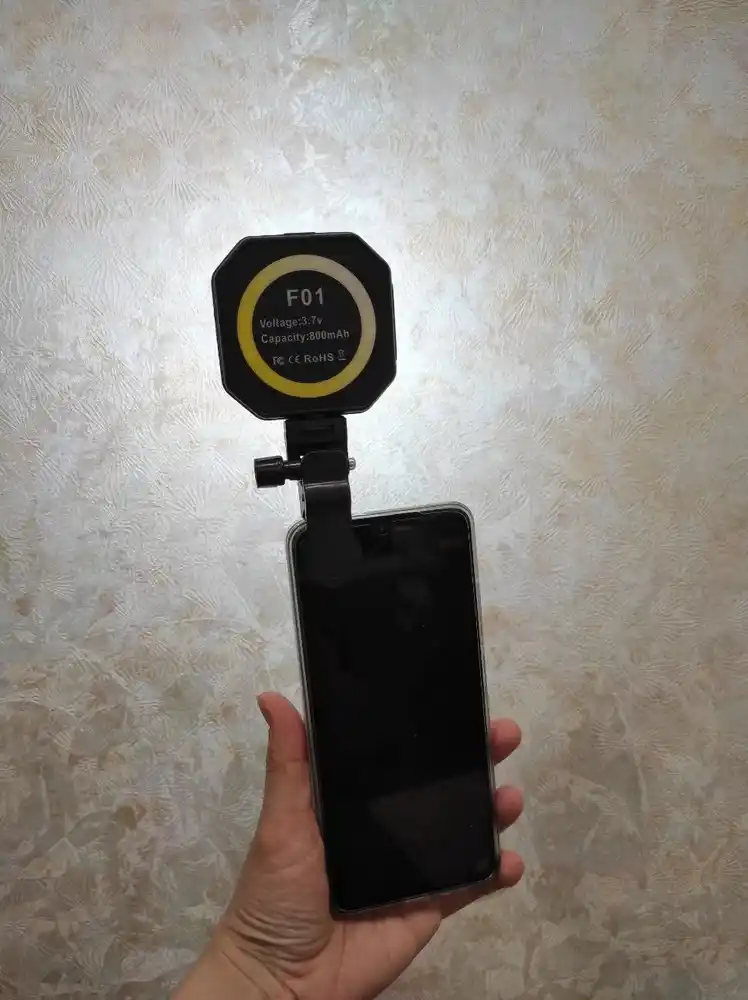 Selfi lampa, smartfon halqasi, mini selfi chiroq, smartfon uchun, mini chiroq, RGB