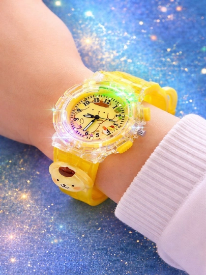 Детские наручные часы "Бутонча", желтые детские наручные часы для девочек — AZIZASS-SARIQSOAT-ЖЕЛТ