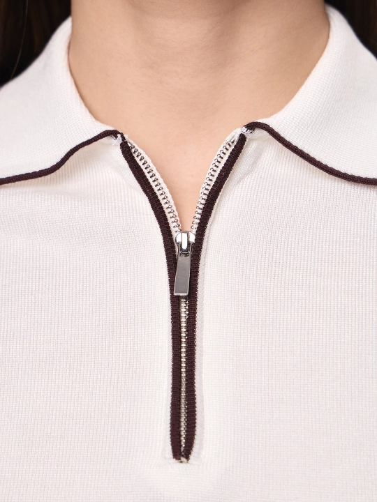 Jemper polo zip bilan JUST JT8601-20163