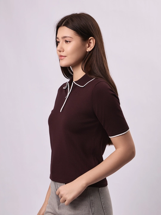 Jemper polo zip bilan JUST JT8601-20163