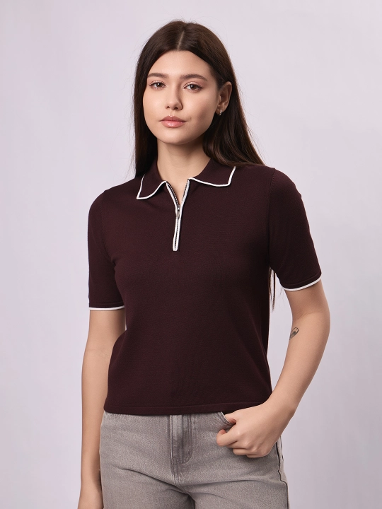 Jemper polo zip bilan JUST JT8601-20163 - 