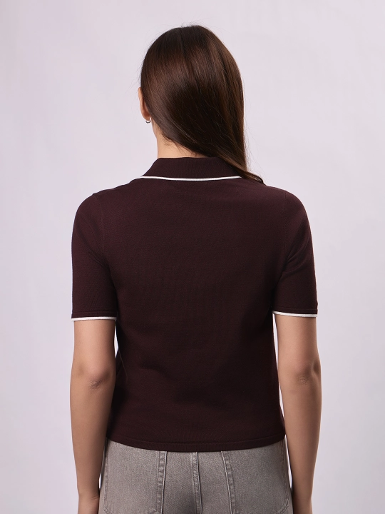 Jemper polo zip bilan JUST JT8601-20163
