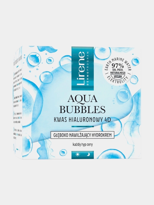 Крем для лица lirene aqua bubbles увлажняющий для всех типов кожи 50 мл - 