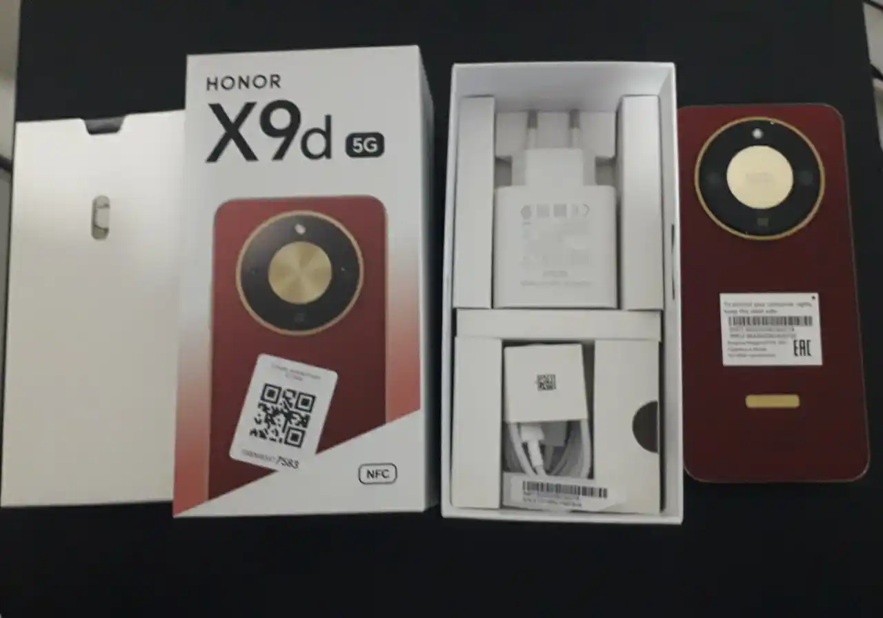 HONOR X9d 5G smartfoni, 12/256GB Snapdragon 6 Gen 4, 108 Mp, 8300 mAh,+Sovg'a Ryukzak